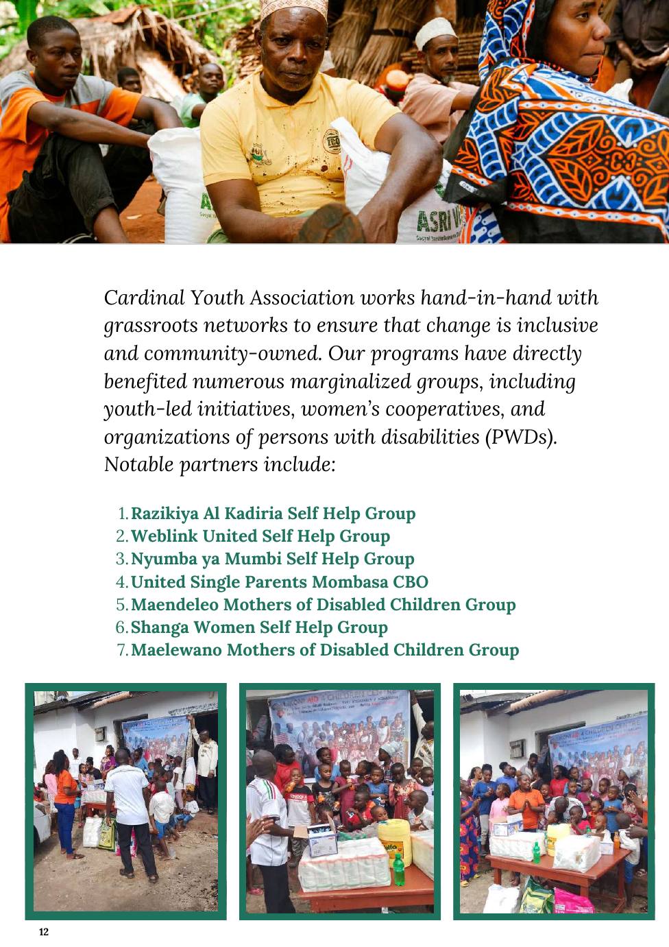 Organizational Profile — page 12