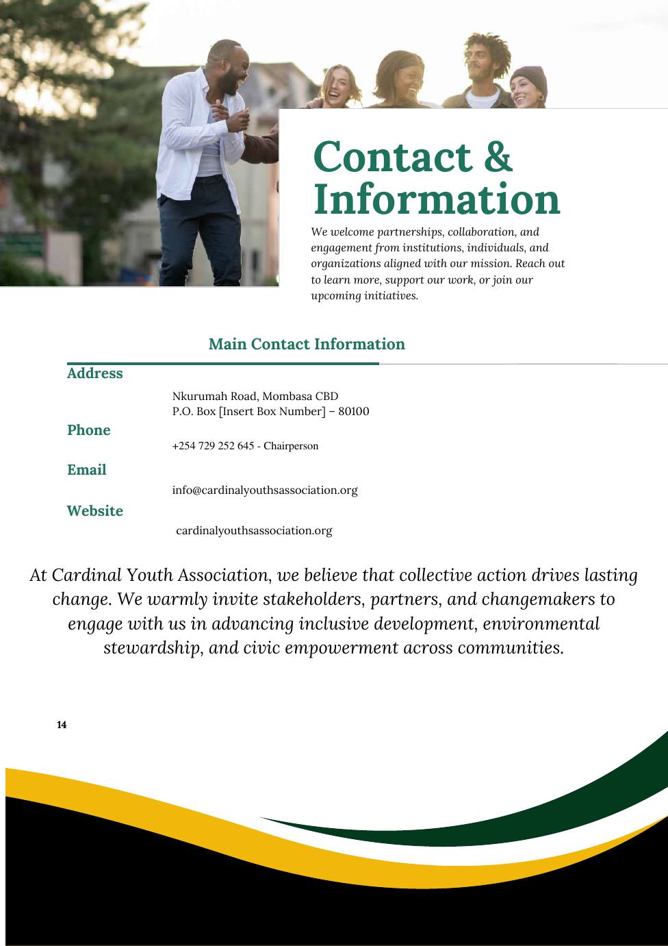 Organizational Profile — page 14