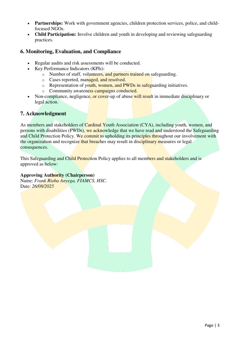 Safeguarding & Child Protection Policy — page 3