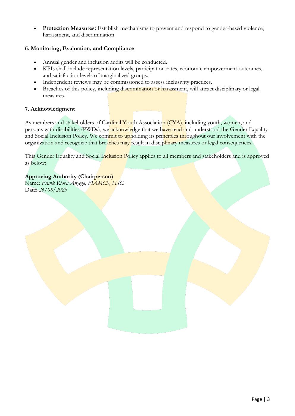 Gender Policy — page 3